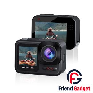 Person diving underwater with the Blisbond Fly3 4K60 Waterproof Action Camera, capturing marine life in stunning clarity