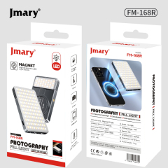 JMARY FM-168R 160 LED Dual Color Temperature Magnetic Phone Fill Light