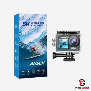 Ausek AT-M40R Touch Combo 5K WiFi Waterproof Action Camera with Touch Screen, Ultra HD Video, and Durable Waterproof Design