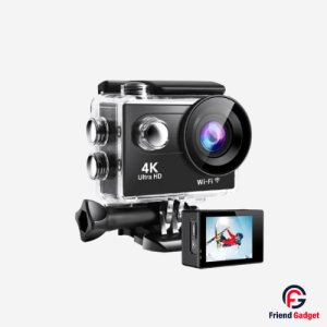 Ausek AT-S9R Combo 4K WiFi Action Camera with Dual Screen, Waterproof Case and Ultra HD Video Recording