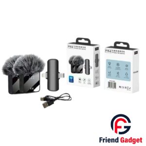 “F15-2 Wireless Lavalier Microphone for iPhone and Android with crystal clear audio, compact and portable design by Friend Gadget BD”