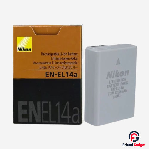Nikon EN-EL14A battery front view