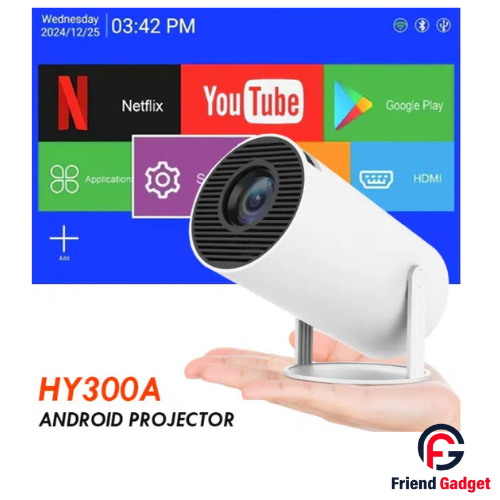 HY300 Smart Projector Price in Bangladesh – Android LED Mini Projector