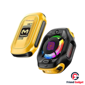 MEMO CX12 mobile phone cooler front view with RGB light and digital display