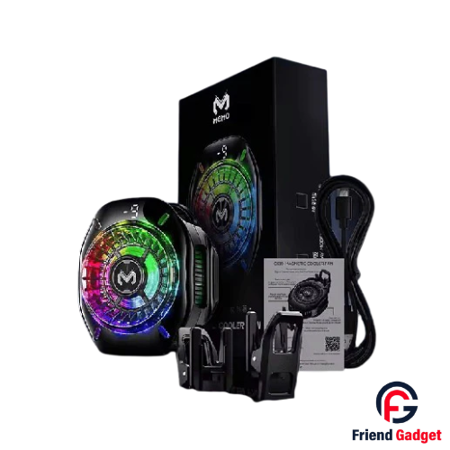The MEMO CX10 magnetic mobile phone cooler features advanced semiconductor cooling technology, RGB lighting, and a strong magnetic attachment system, perfect for long gaming sessions and live streaming.