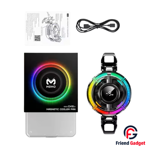 Memo CX15 Mobile Phone Cooler Price in Bangladesh 15W Magnetic RGB Gaming Cooler