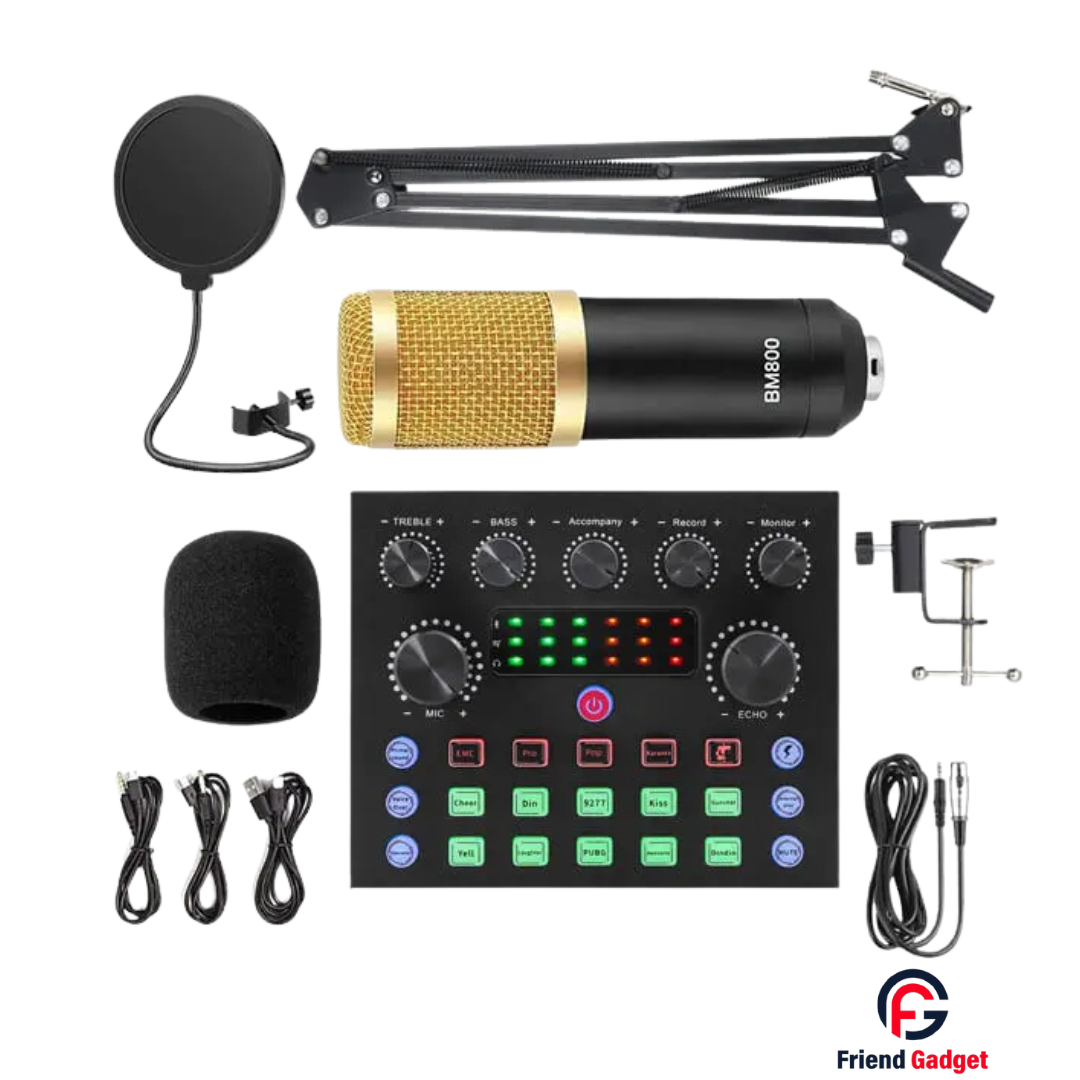 V8S Live Sound Card with BM800 Condenser Microphone Price in Bangladesh